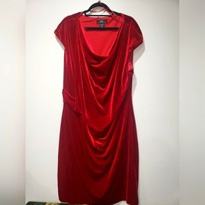 🎅🏾🎄MIDNIGHT VELVET RED VELVET COCKTAIL/ AFTER 5 DRESS 24W